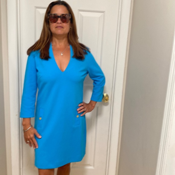 Lilly Pulitzer Dress-3/4 length sleeve size -large - Picture 3 of 14